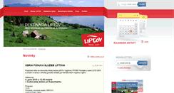 Desktop Screenshot of klasterliptov.sk